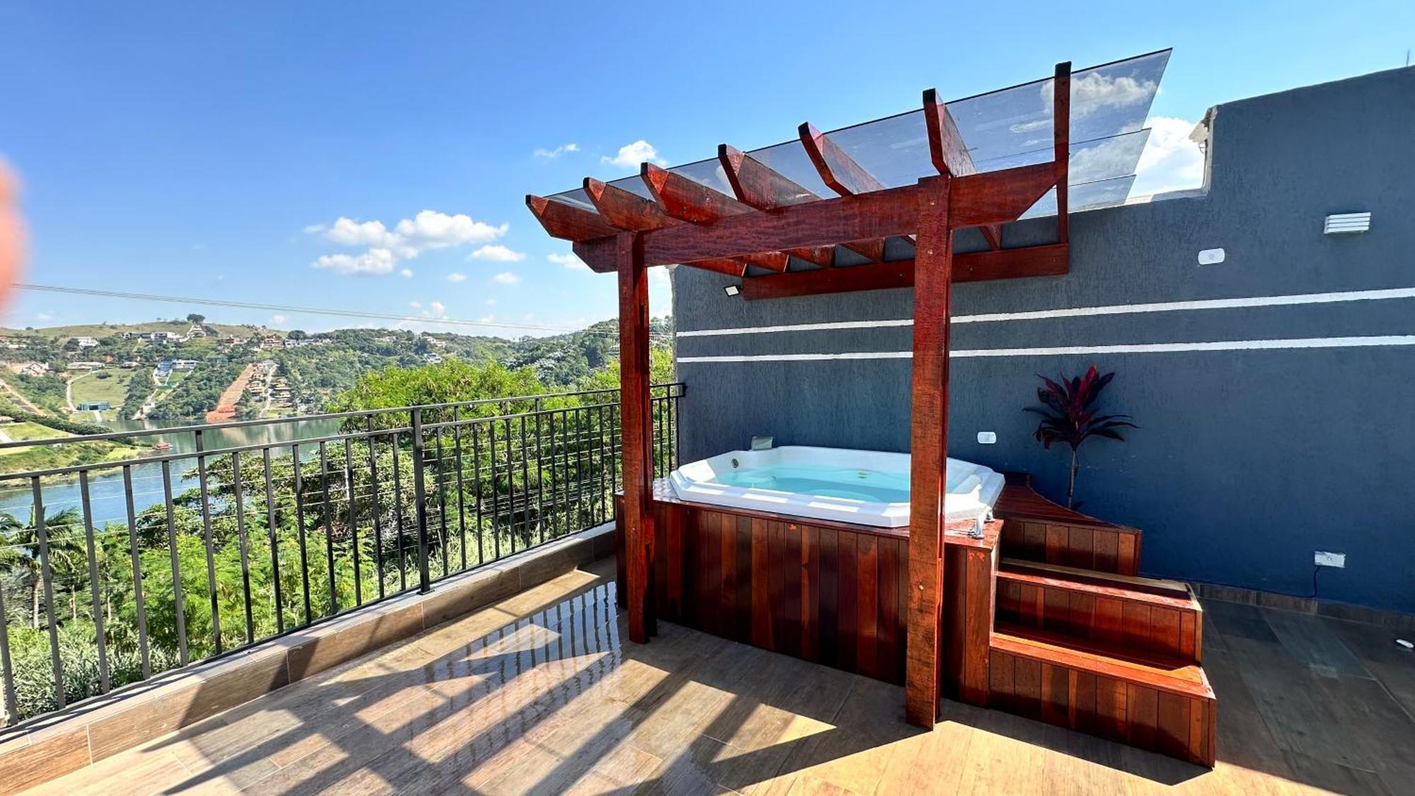 Chacara Gama Em Condominio Igarata-Sp - Jacuzzi Com Hidromassagem, Piscina E Sauna المظهر الخارجي الصورة